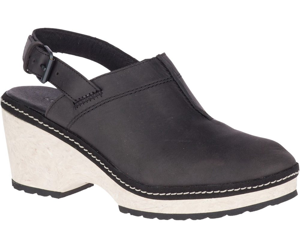 Sandalias Mujer - Merrell Halendi Backstrap - Negras - HBEP-26795